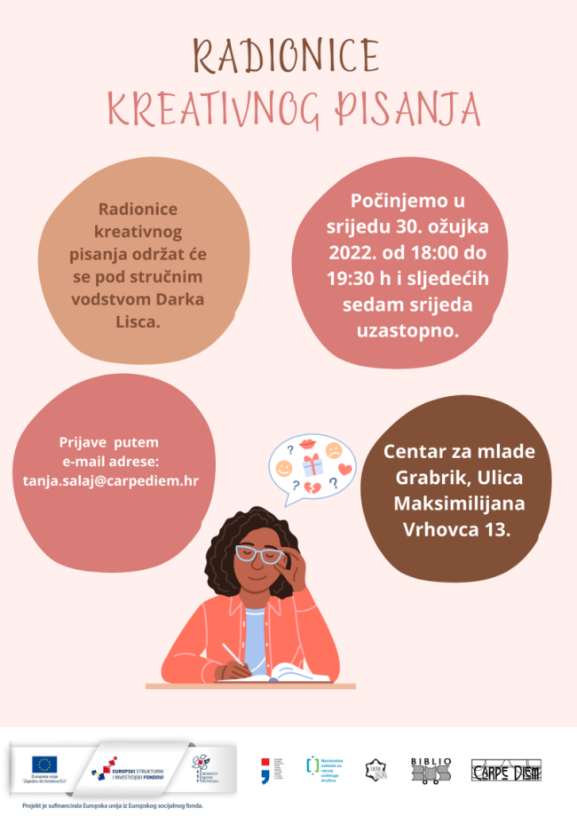plakat za kreativne radionice